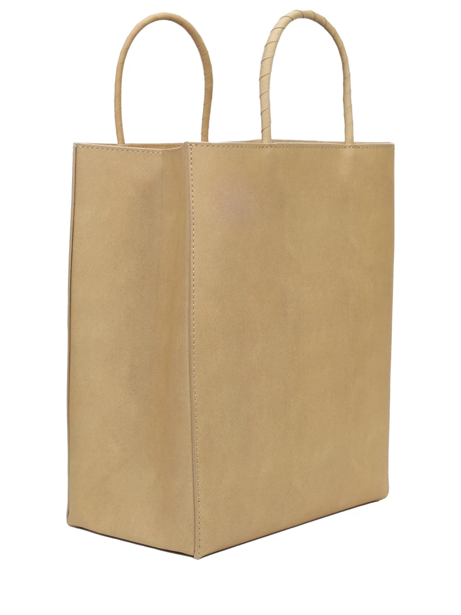 Сумка кожаная Brown Small BOTTEGA VENETA 741542 V2X10 9852 Бежевый  Фото 3