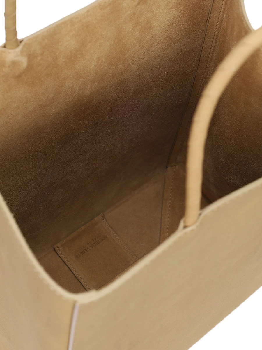 Сумка кожаная Brown Small BOTTEGA VENETA 741542 V2X10 9852 Бежевый  Фото 4