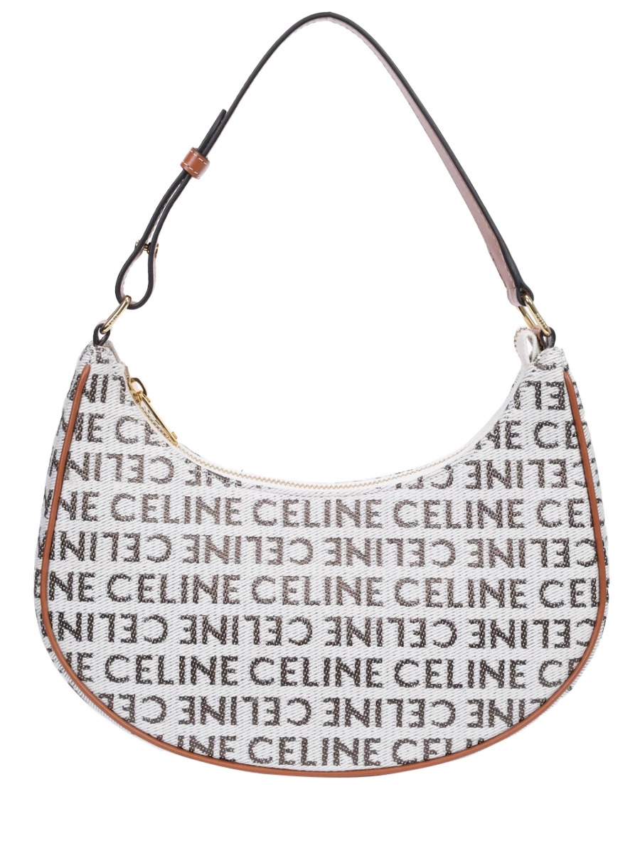 Сумка текстильная Triomphe Ava CELINE 193952FE802NT Белый 