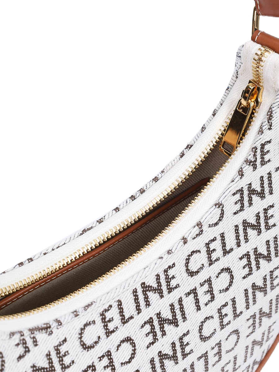 Сумка текстильная Triomphe Ava CELINE 193952FE802NT Белый  Фото 4
