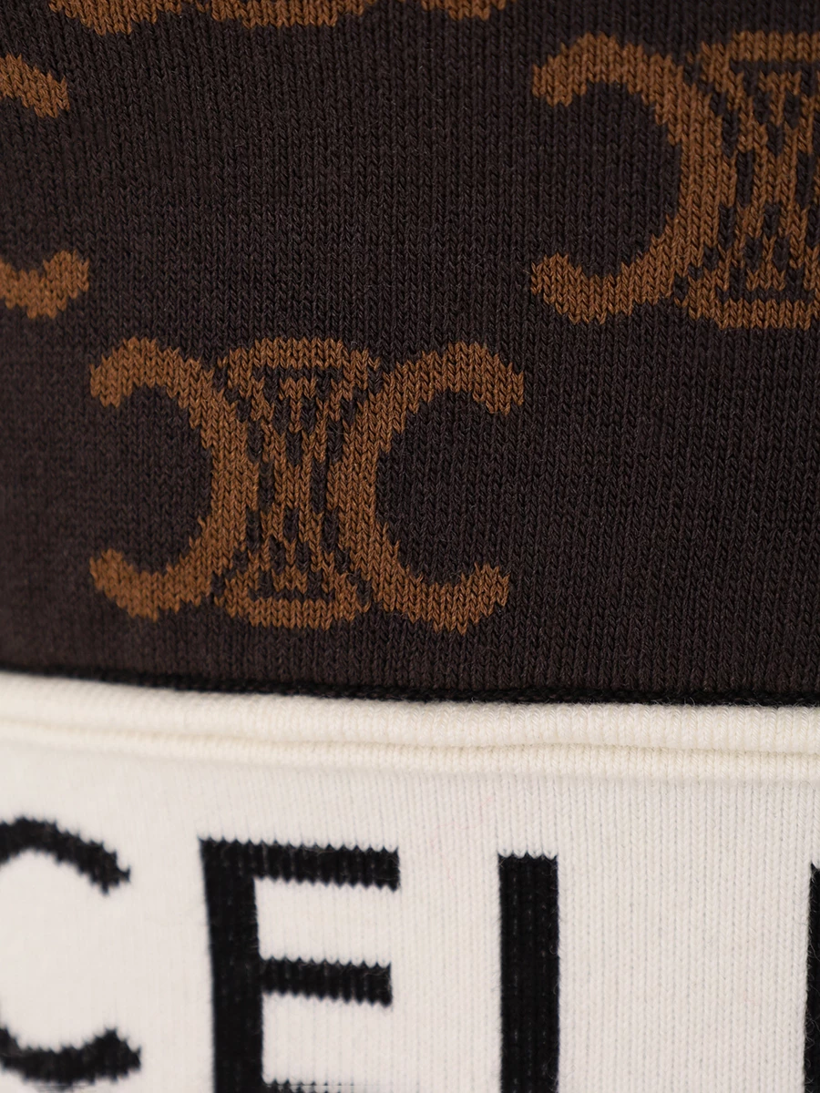 Топ с принтом CELINE 2AG03916T19BR Коричневый  Фото 6