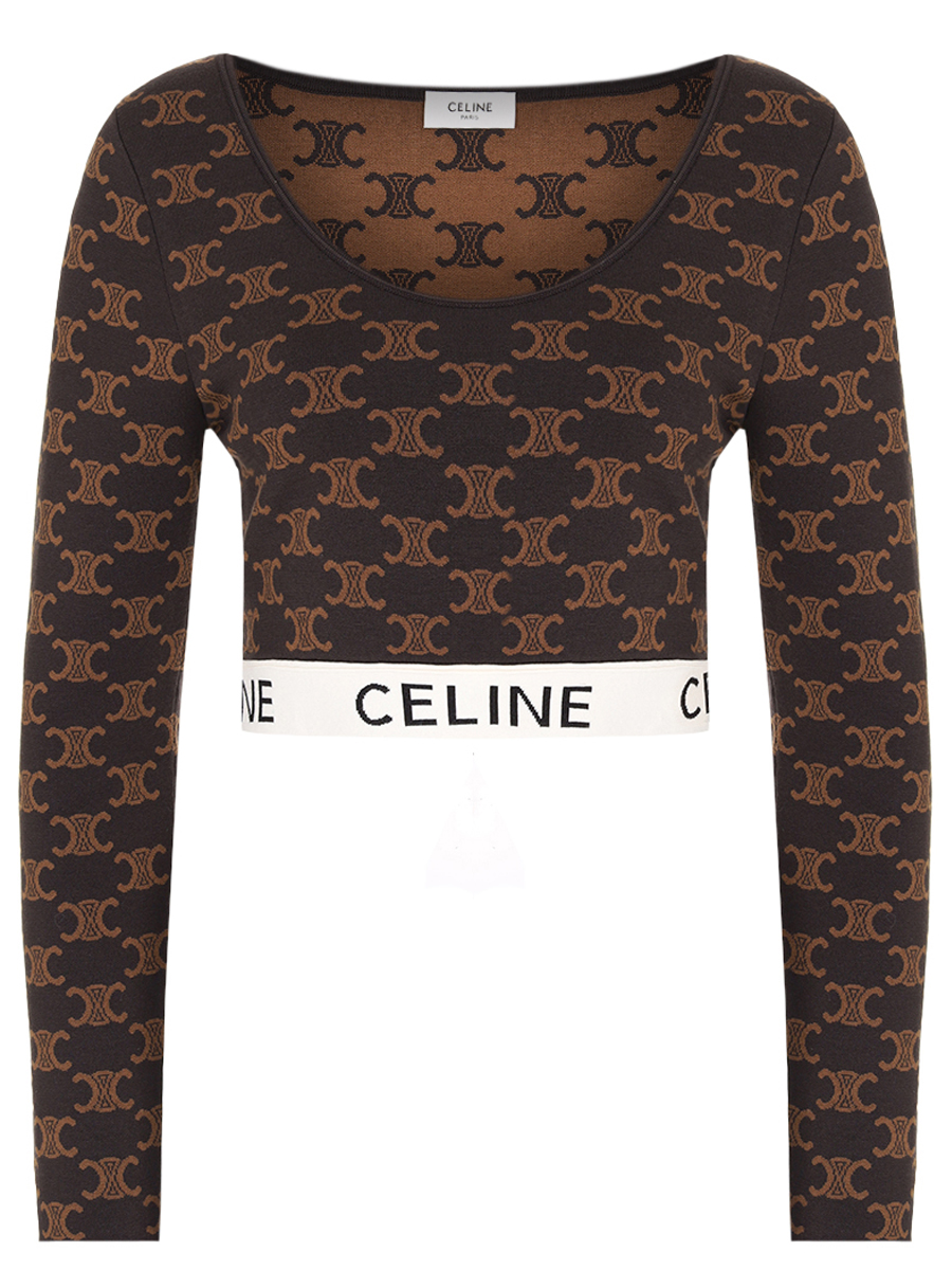 Топ с принтом CELINE
