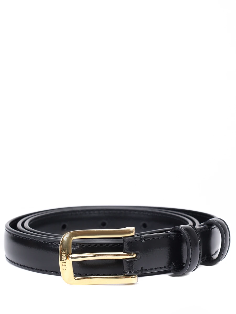 Ремень кожаный CELINE 45AQM3A0138NO Черный 