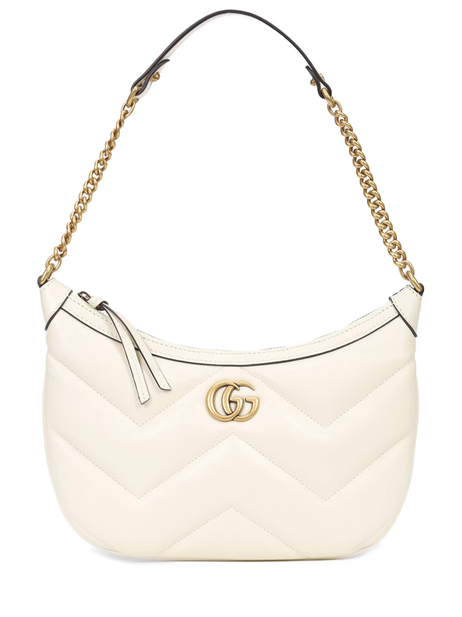 Сумка кожаная Marmont GUCCI 777263AAC749206 Кремовый 