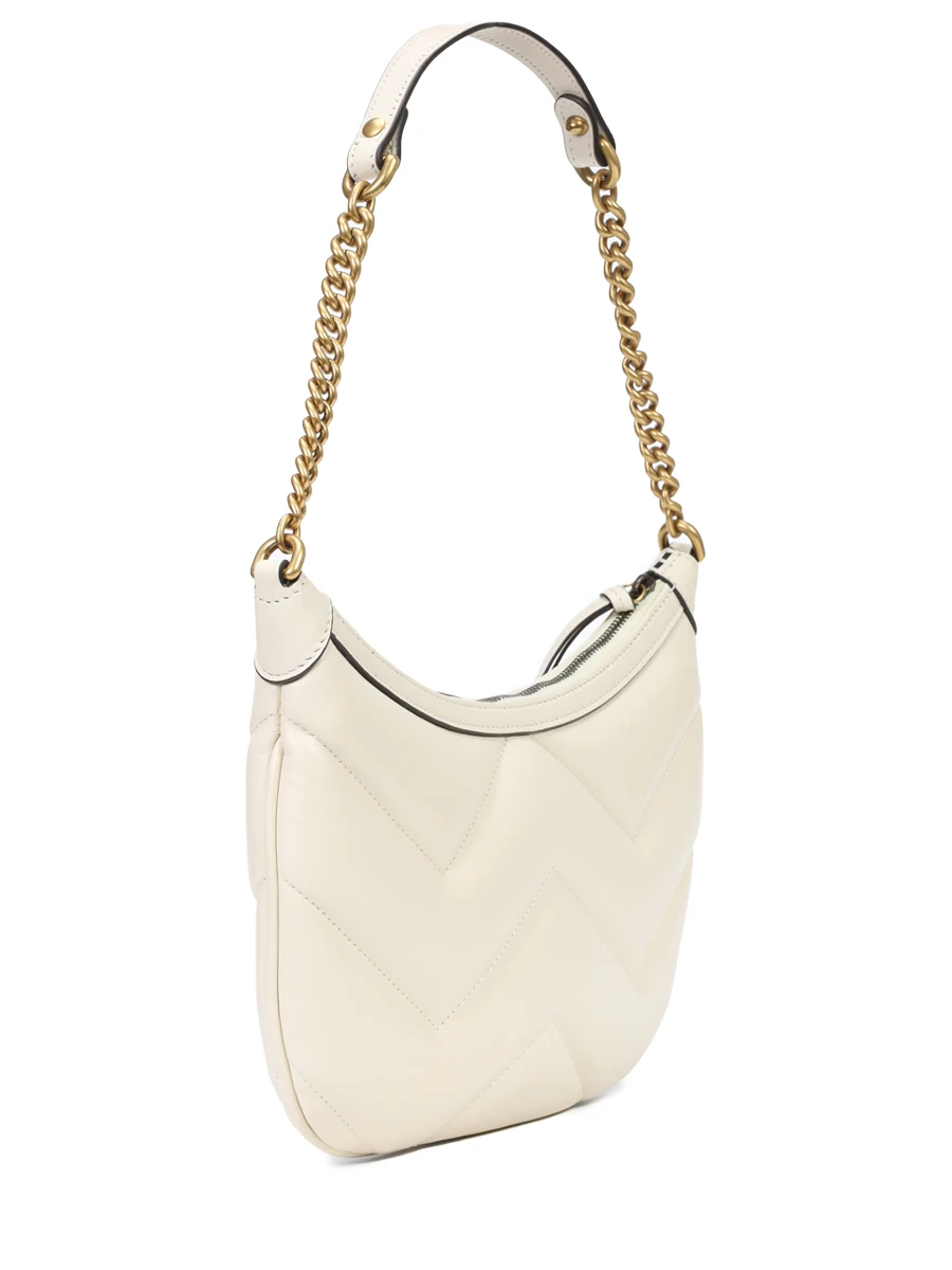 Сумка кожаная Marmont GUCCI 777263AAC749206 Кремовый  Фото 3