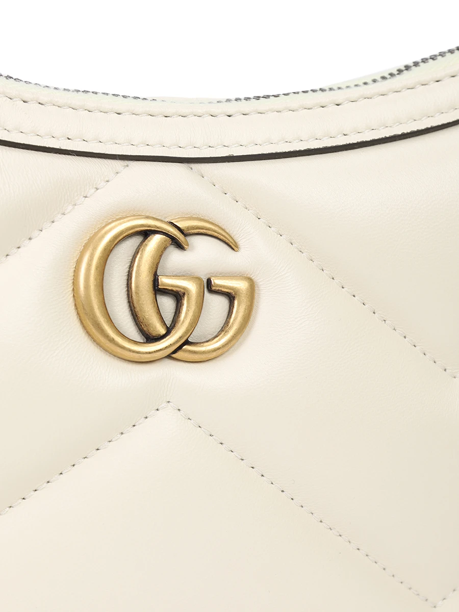 Сумка кожаная Marmont GUCCI 777263AAC749206 Кремовый  Фото 5