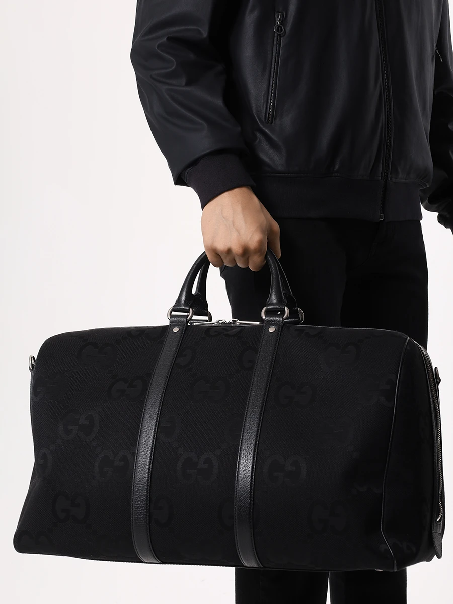 Сумка текстильная GUCCI 739625FABRP1000 Черный  Фото 2