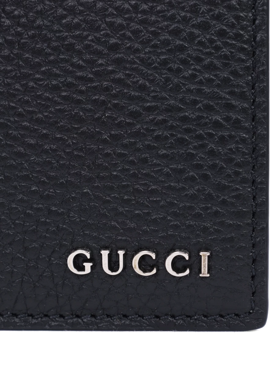 Кошелек кожаный GUCCI 771159AABXM1000 Черный  Фото 4