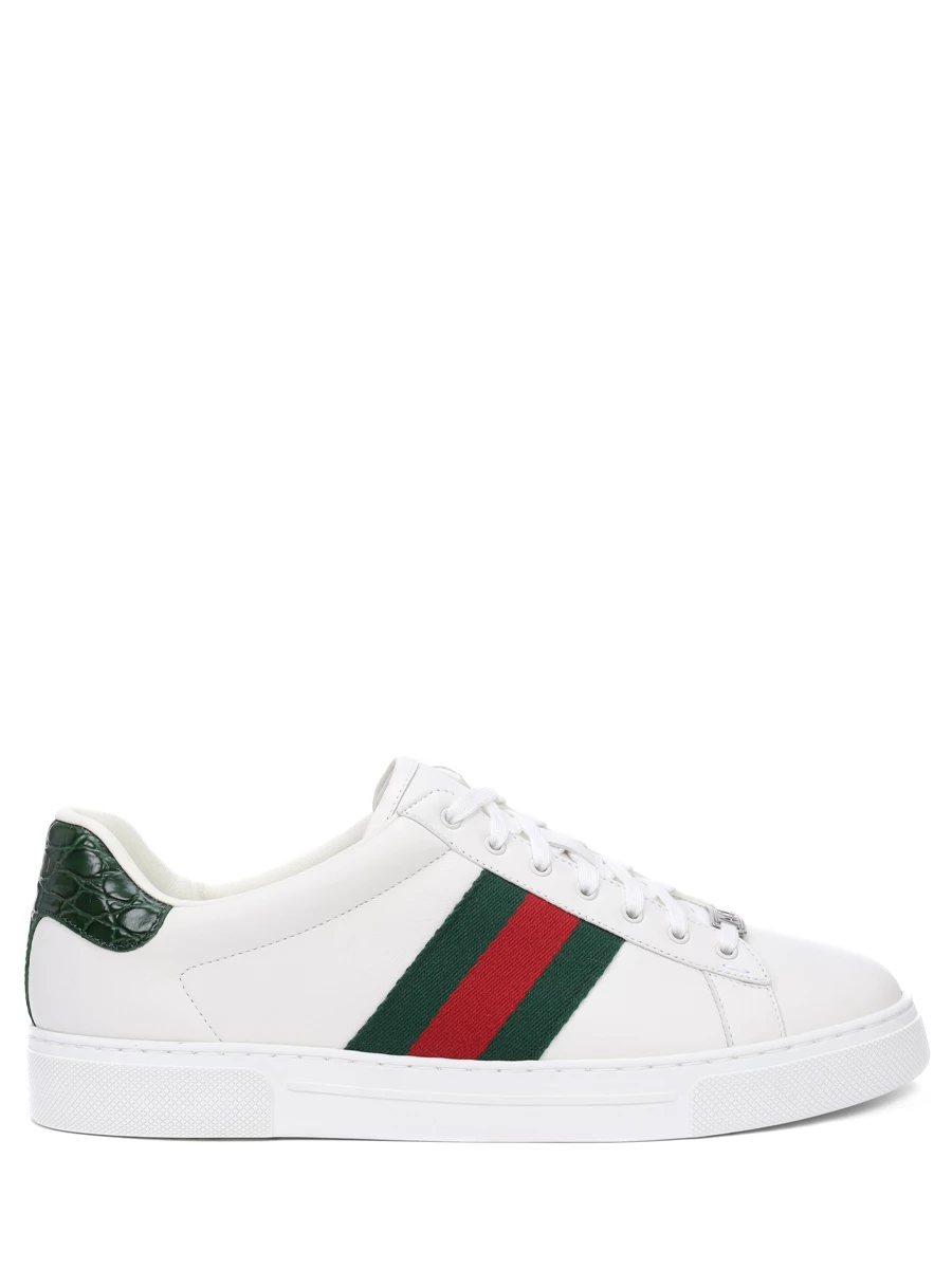 Кеды кожаные Ace GUCCI 757892AACAG9055 Белый 