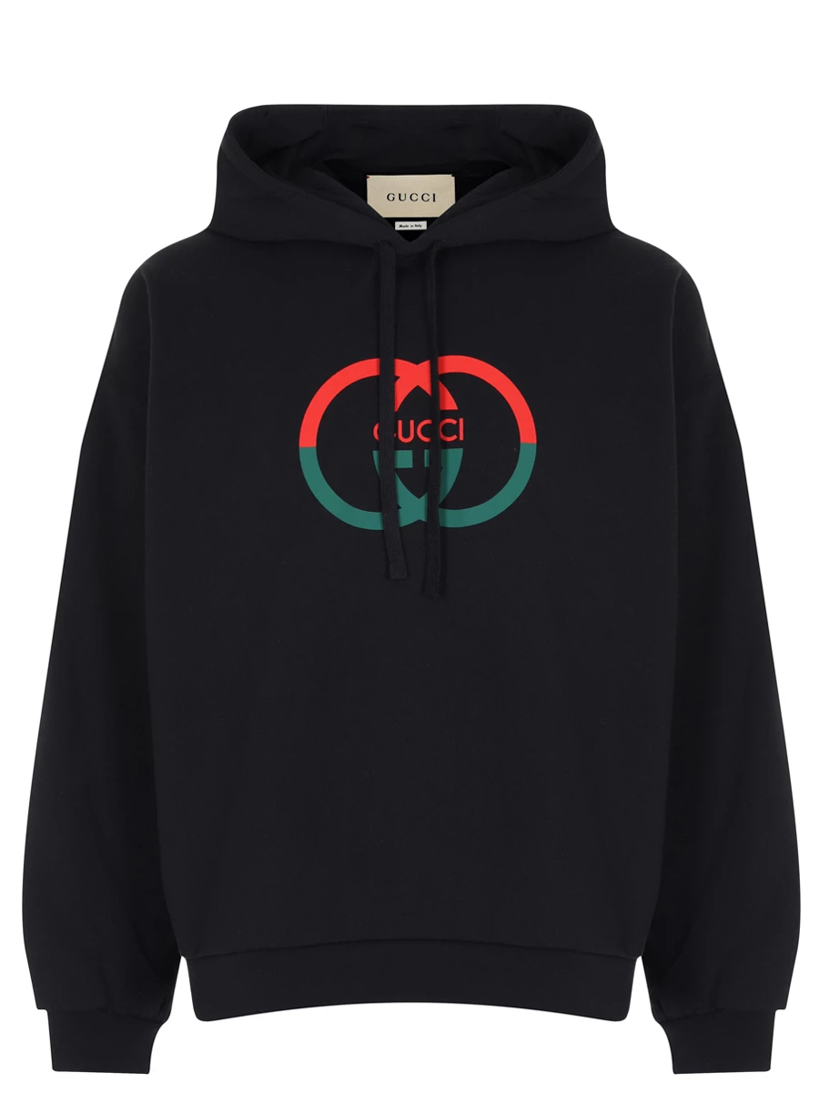 Худи хлопковое GUCCI 721427XJF5T1868 Принт 