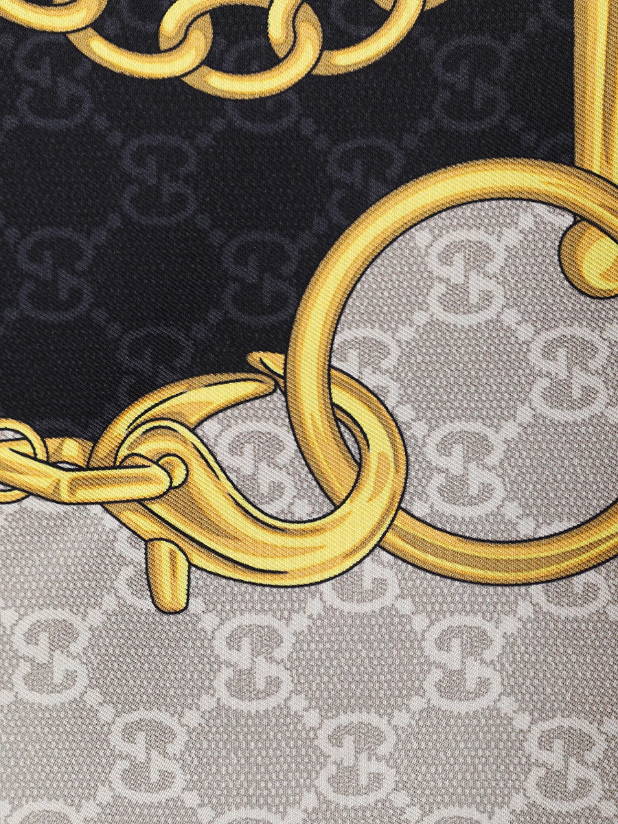 Платок шелковый GUCCI 7646553G0011079 Принт  Фото 3