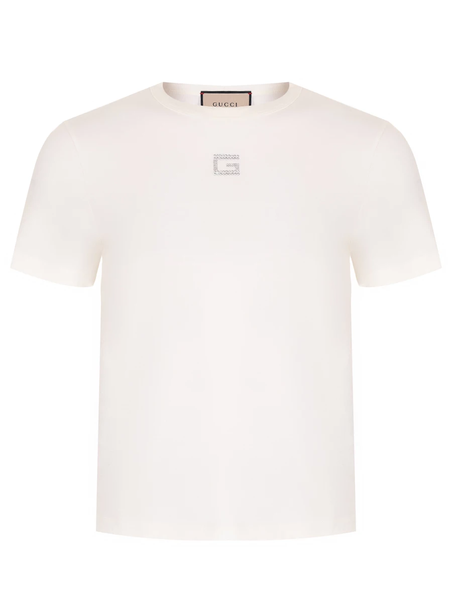 Футболка хлопковая GUCCI 748287XJF1K9088 Белый 
