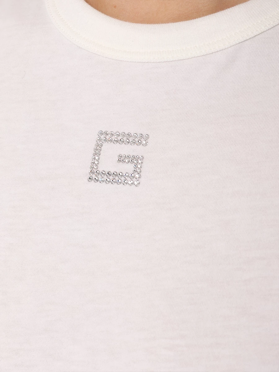 Футболка хлопковая GUCCI 748287XJF1K9088 Белый  Фото 5