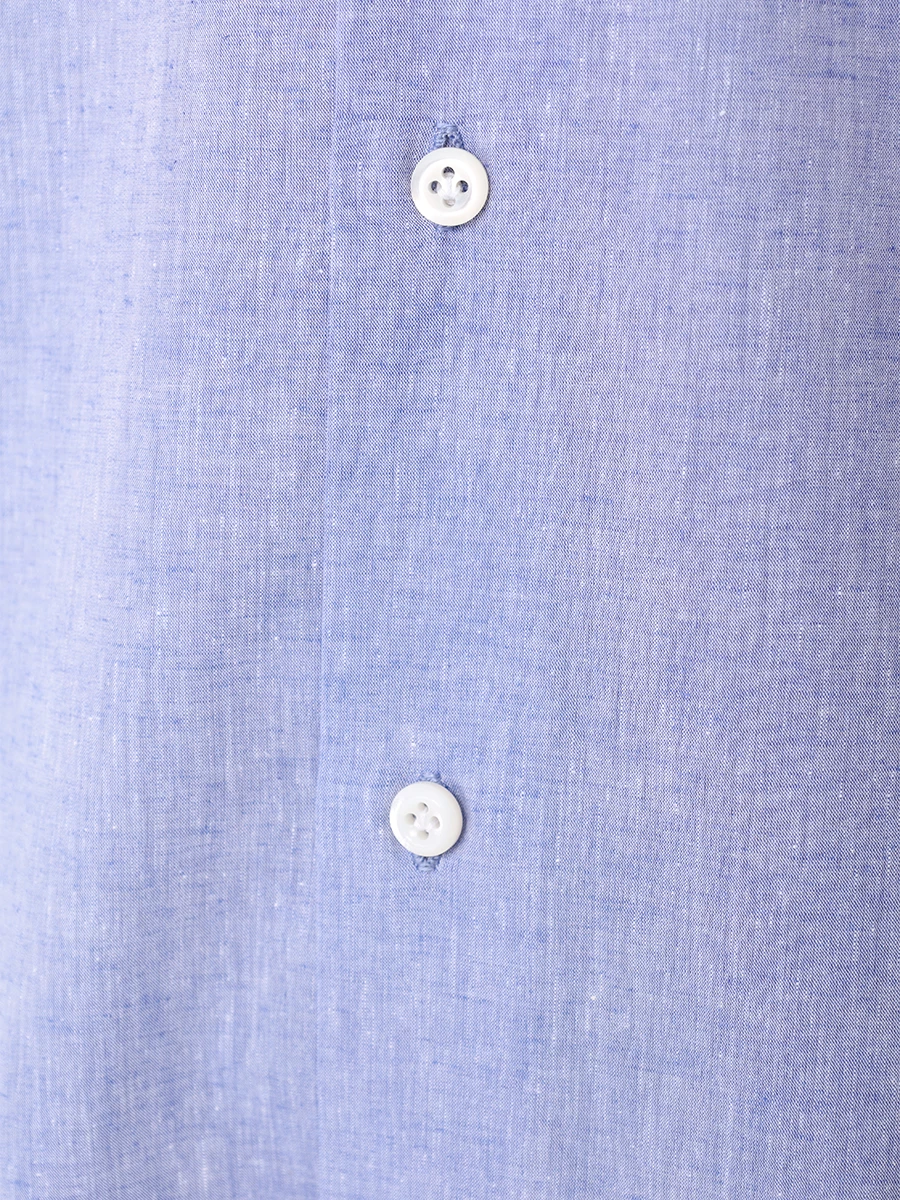 Рубашка Regular Fit из хлопка и льна MARIA SANTANGELO AMBER F 3401555-17 Голубой  Фото 5