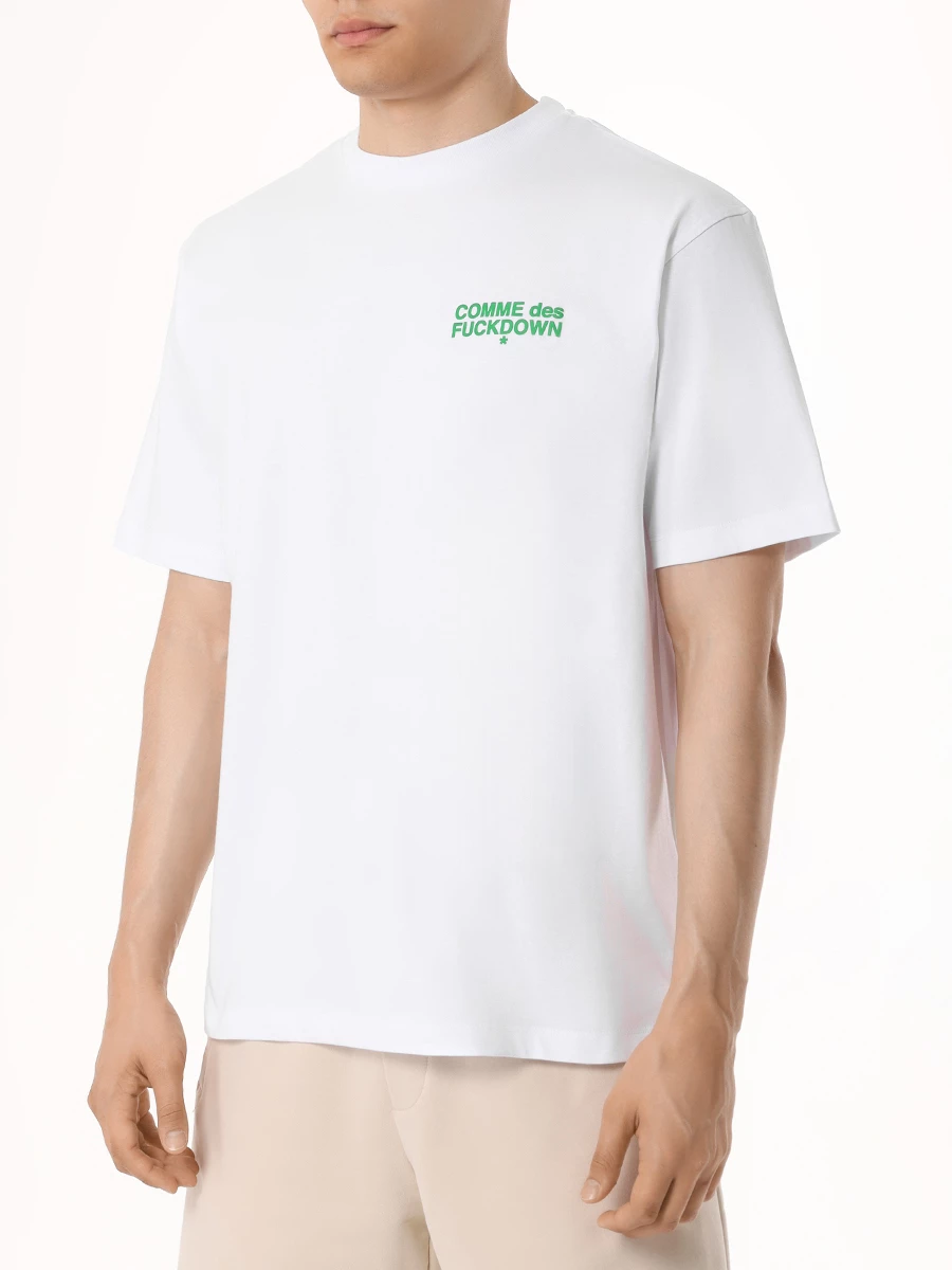 

Футболка хлопковая, Белый, CFABM00027 BIANCO