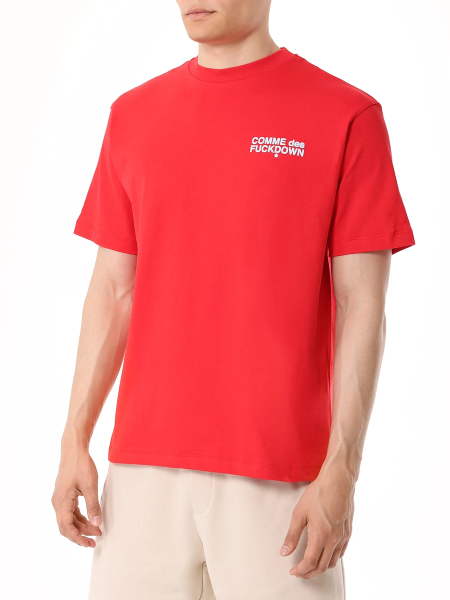 

Футболка хлопковая, Красный, CFABM00027 ROSSO