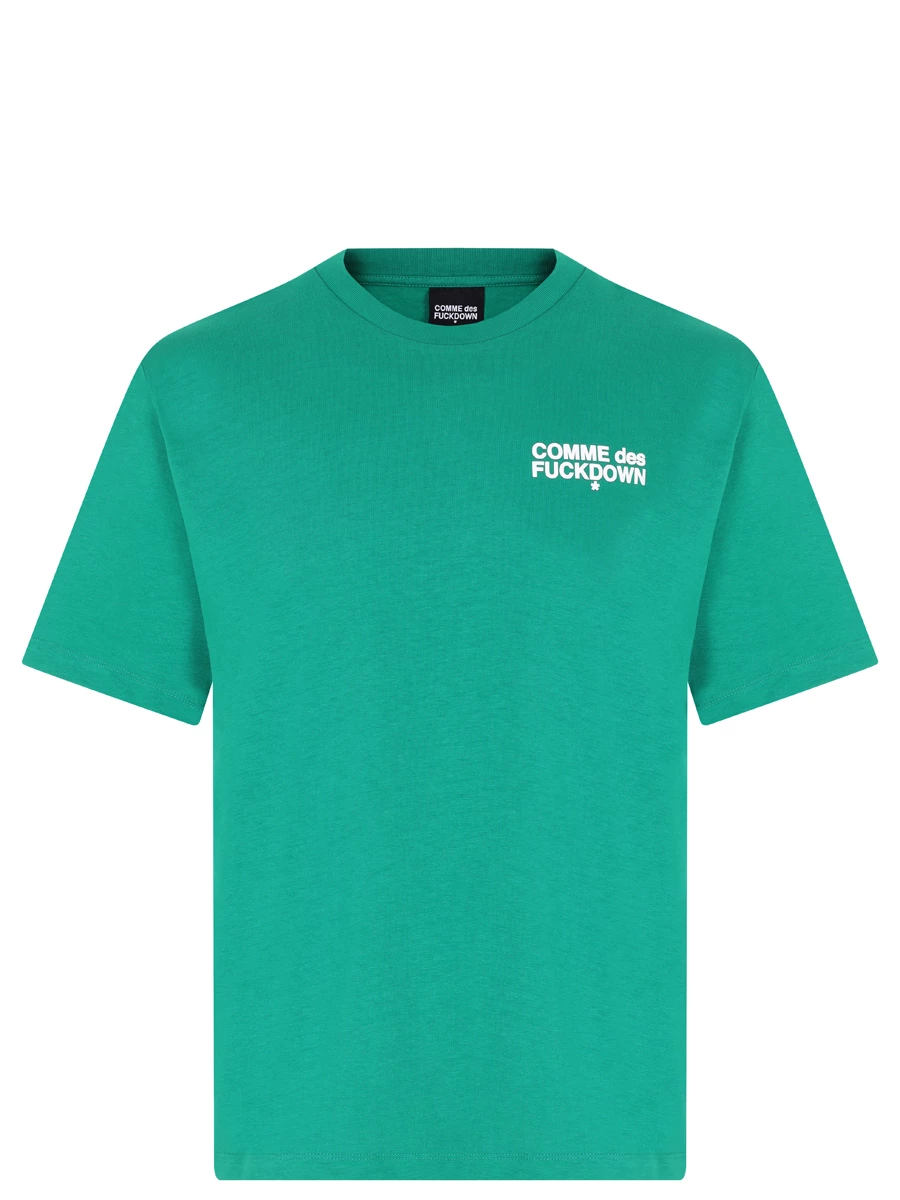Футболка хлопковая COMME DES FUCKDOWN CFABM00027 VERDE Зеленый 