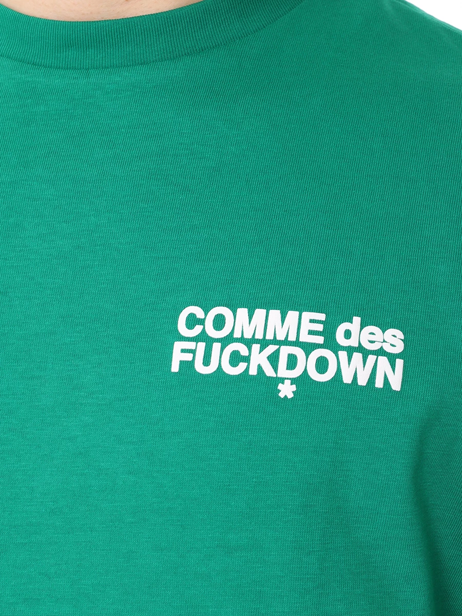 Футболка хлопковая COMME DES FUCKDOWN CFABM00027 VERDE Зеленый  Фото 5