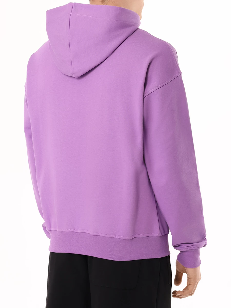 Худи хлопковое COMME DES FUCKDOWN CFABM00020 LAVANDA Сиреневый  Фото 3