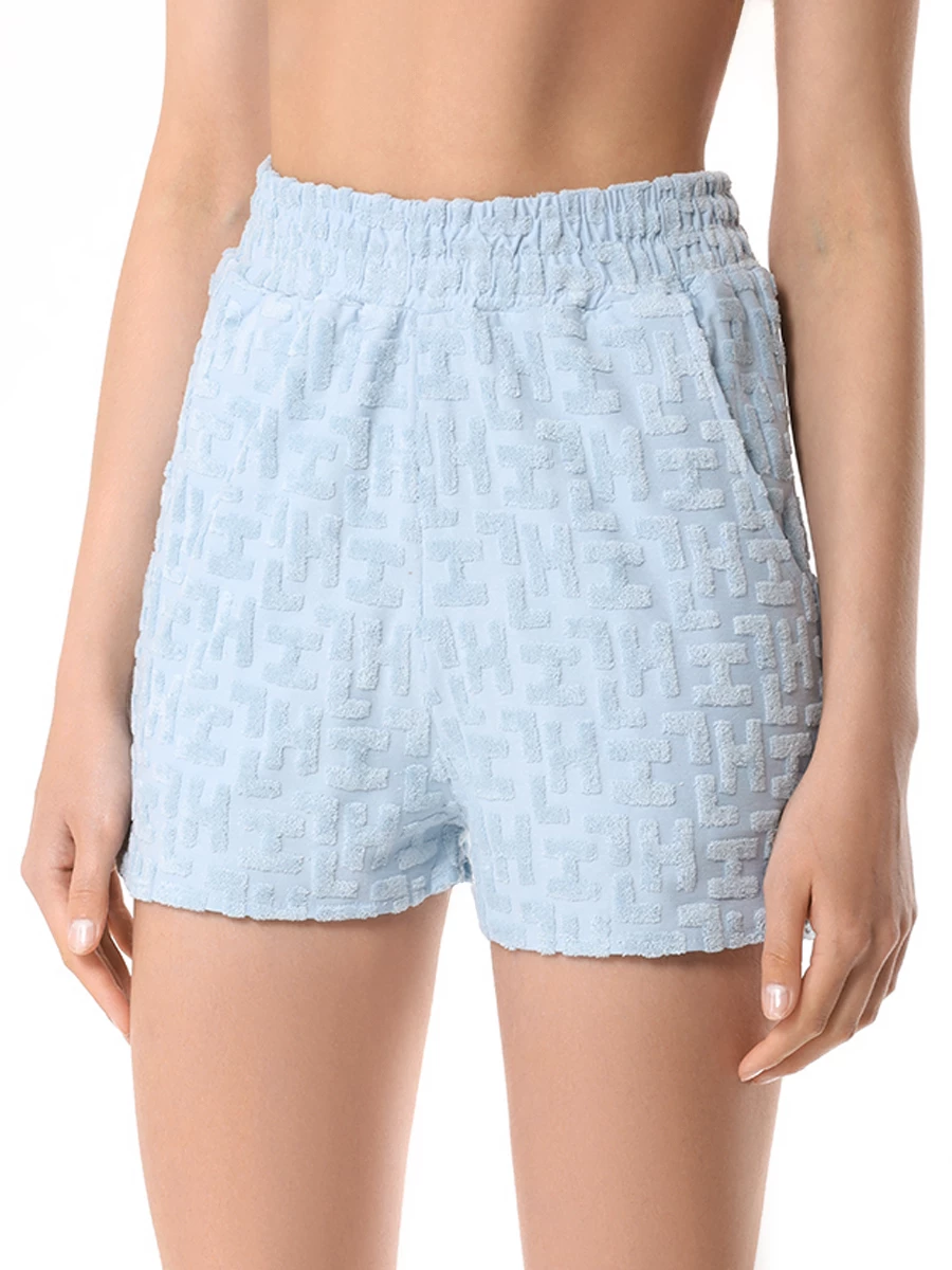 

Шорты хлопковые, Голубой, HMABW00191 ACQUA