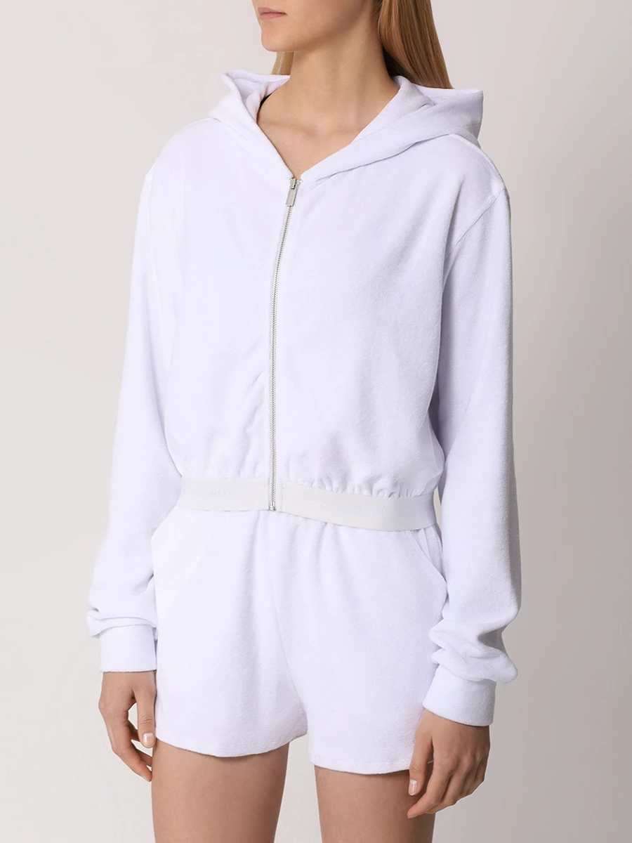 Олимпийка хлопковая HINNOMINATE HMABW00184 BIANCO Белый  Фото 4