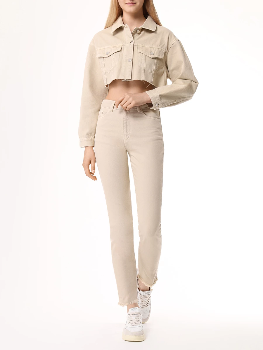 Джинсы хлопковые HINNOMINATE HMABW00297 BEIGE SAND Бежевый  Фото 2
