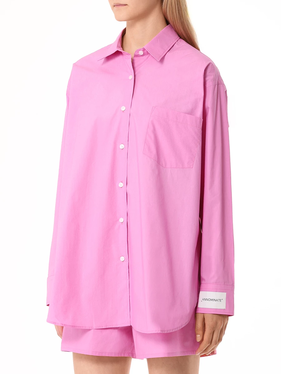 Рубашка хлопковая HINNOMINATE HMABW00238 ROSA TIARIE Фуксия Розовый  Фото 4