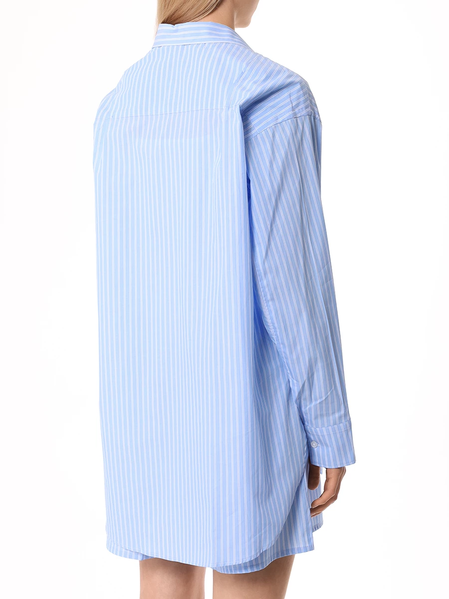 

Рубашка хлопковая, Голубой, HMABW00239 AZZURRO