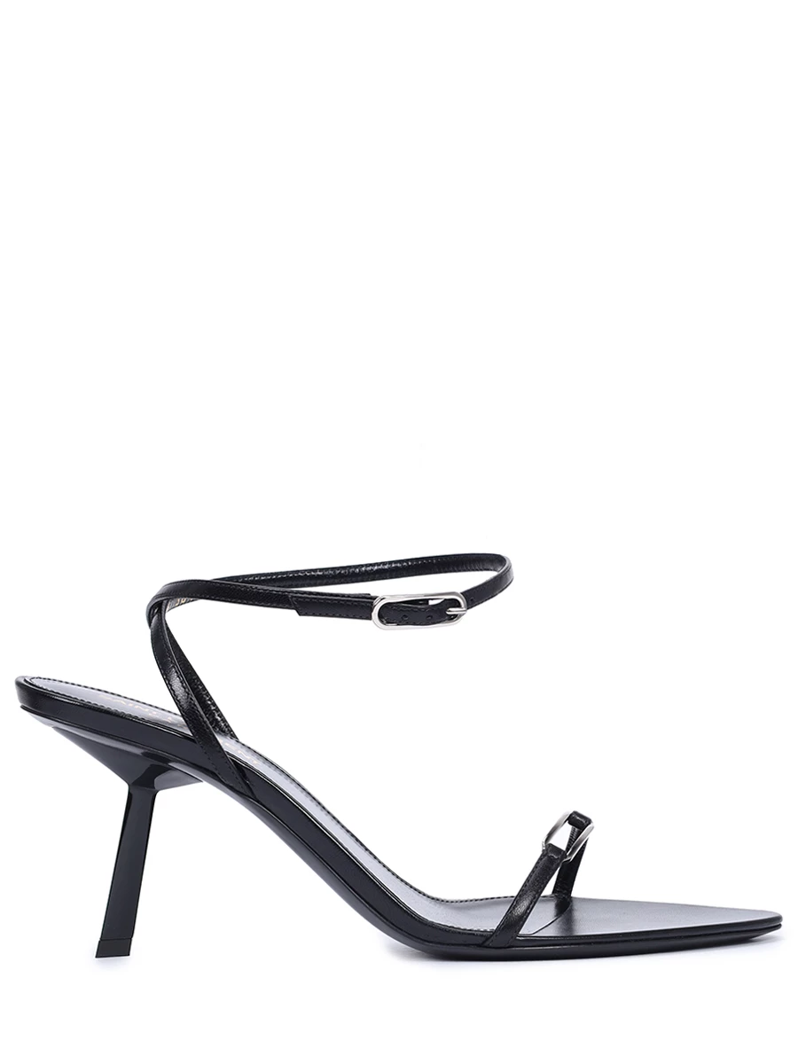 Босоножки кожаные Kitty SAINT LAURENT 775116AACSQ 1000 Черный 