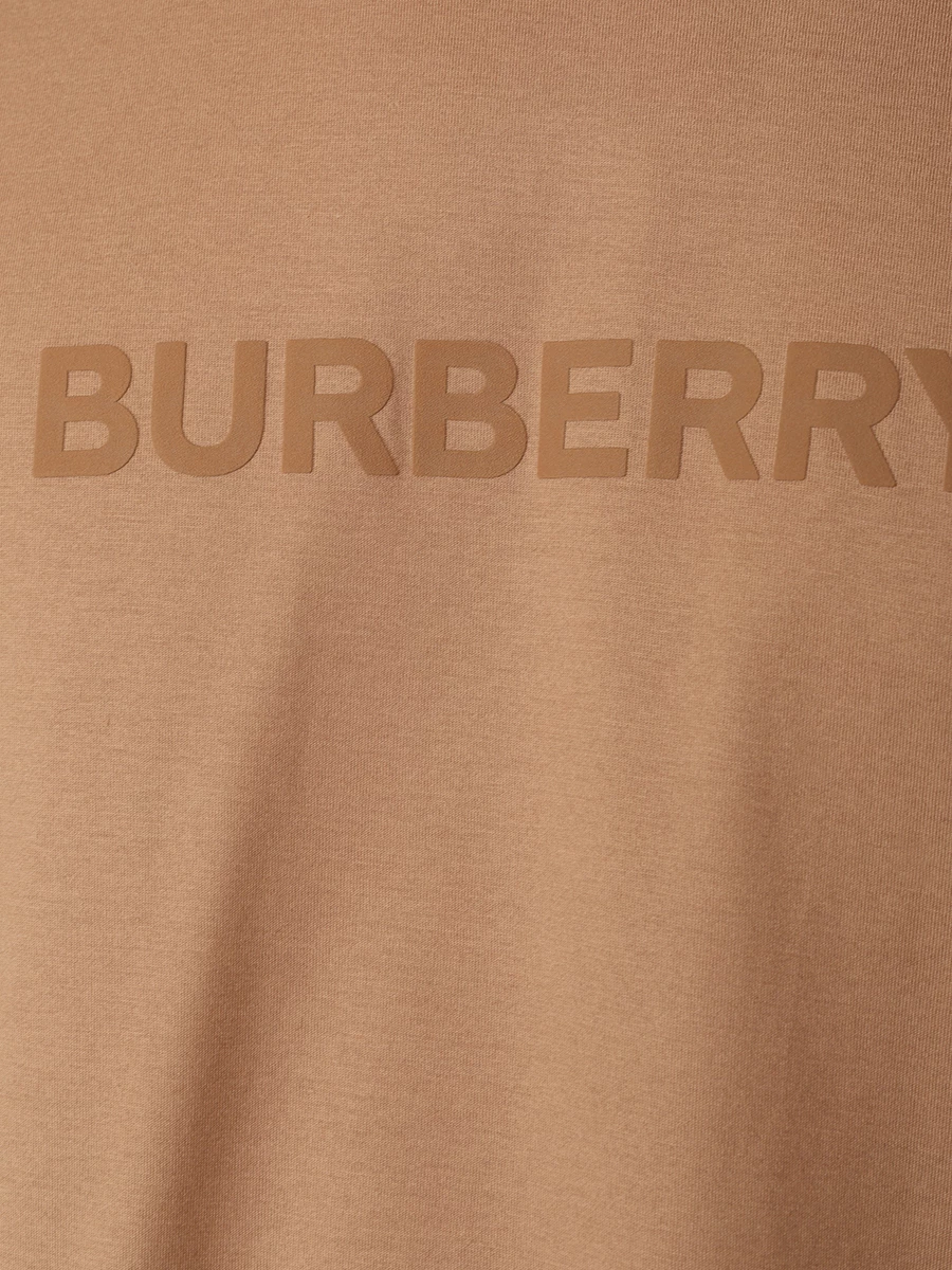 Футболка хлопковая BURBERRY 8083128 A1420 Бежевый  Фото 5