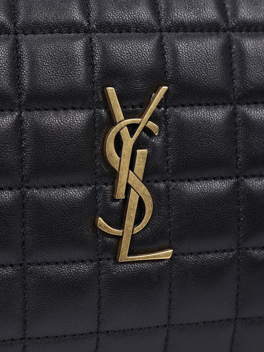 Сумка кожаная Cassandre SAINT LAURENT 764809AABVP 1000 Черный  Фото 5