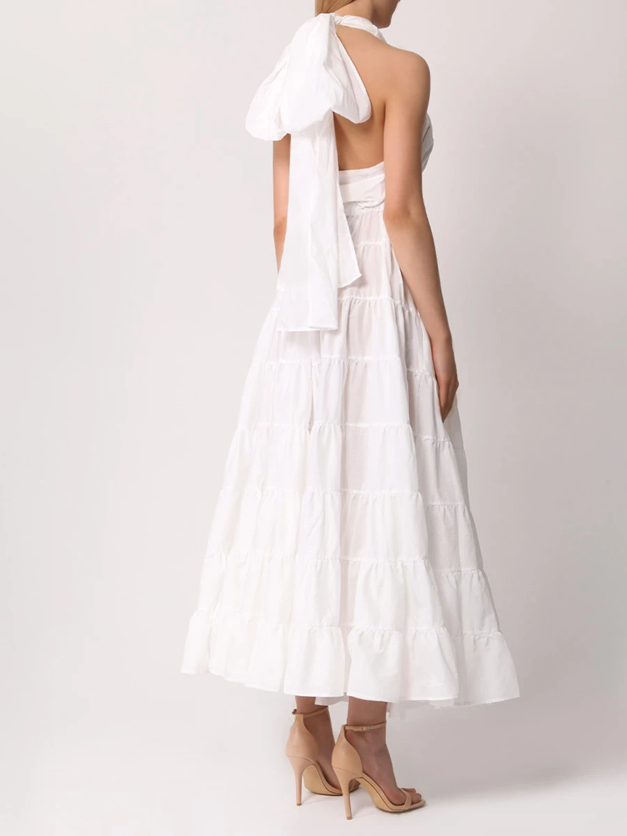 

Платье хлопковое, Белый, BS5WD073 002