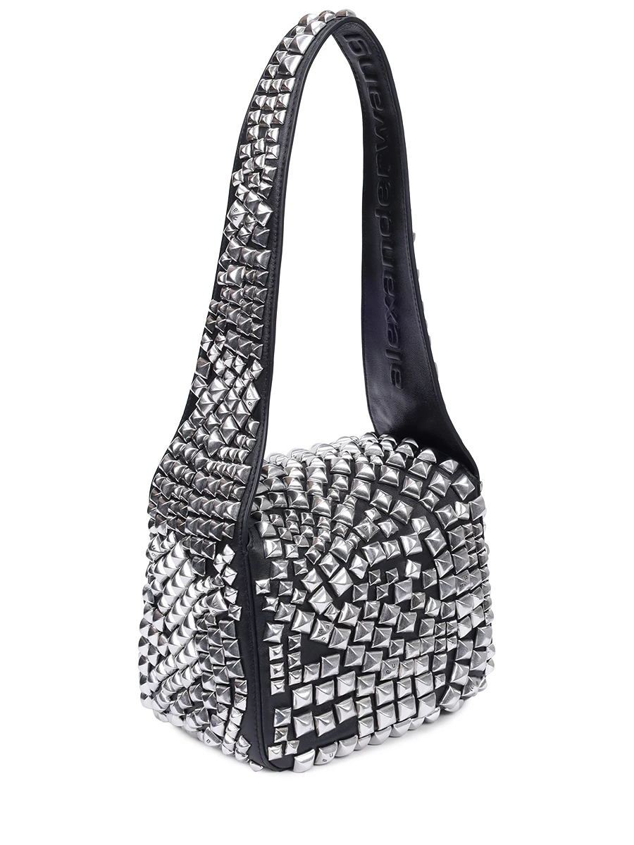 Сумка кожаная ALEXANDER WANG 20423K03L 001 Черный  Фото 3