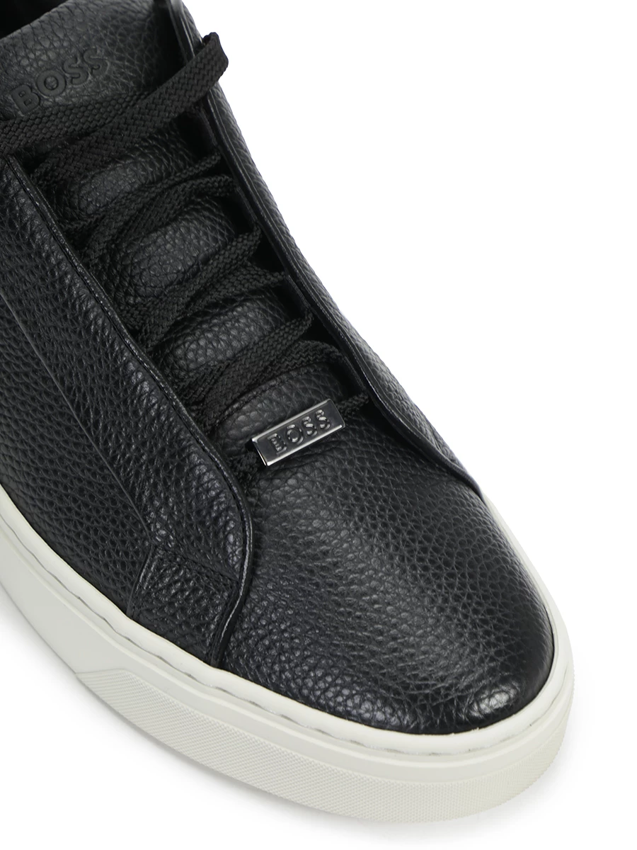 Кеды кожаные Gary BOSS 50504331/001 Черный  Фото 5