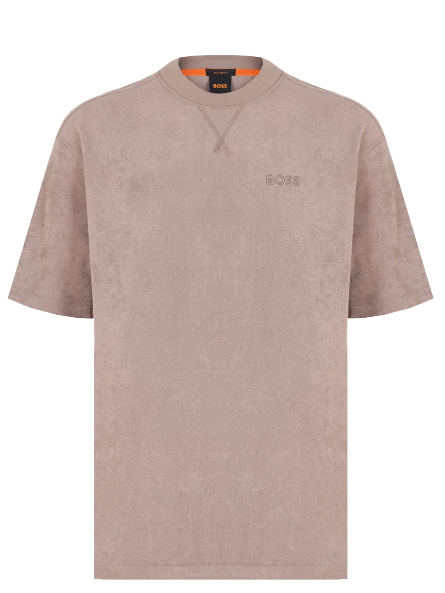 

Футболка Relaxed Fit хлопковая, Коричневый, 50511084/246
