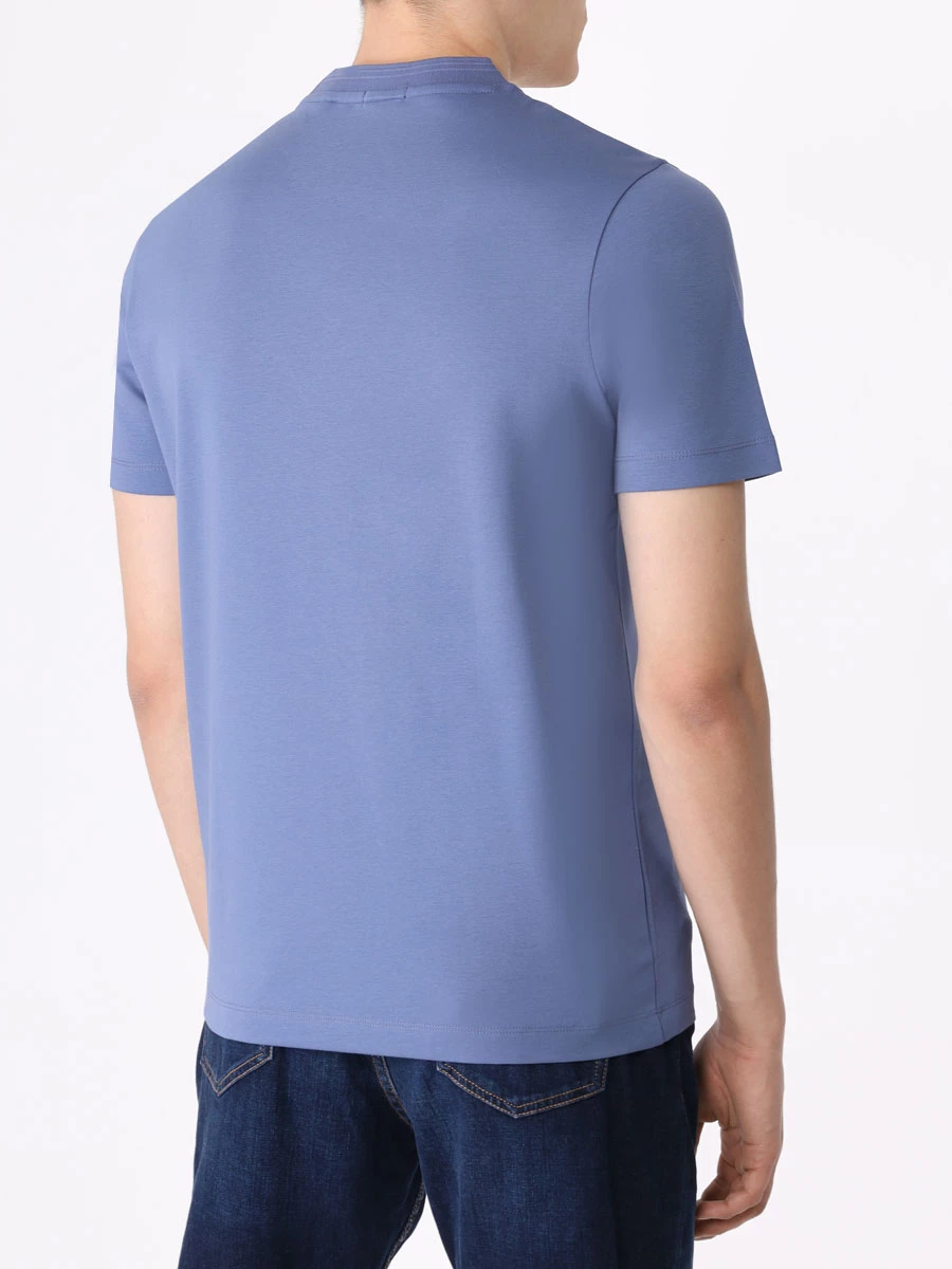 Футболка хлопковая BOSS 50485158/479 Голубой  Фото 3