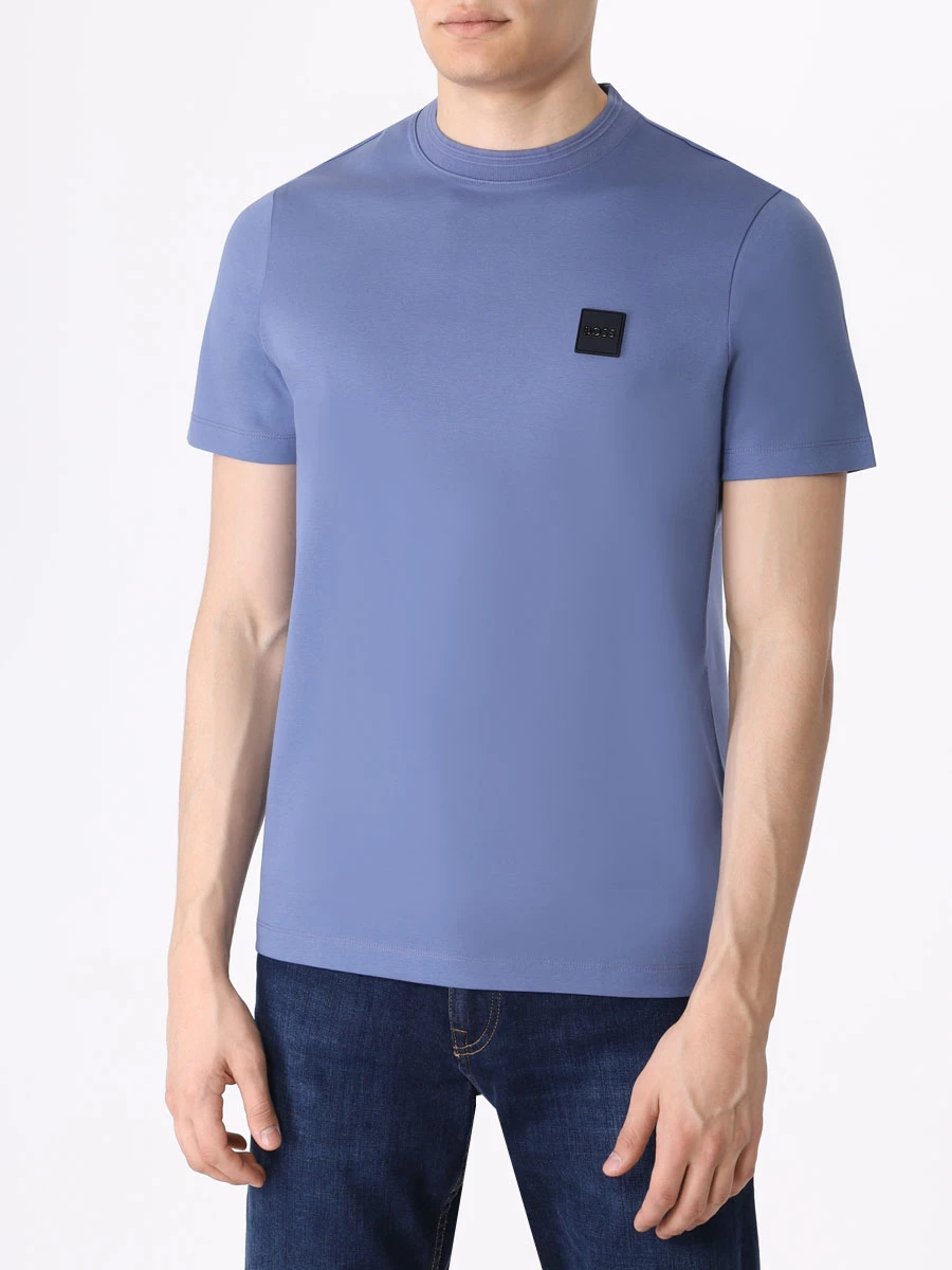 Футболка хлопковая BOSS 50485158/479 Голубой  Фото 4
