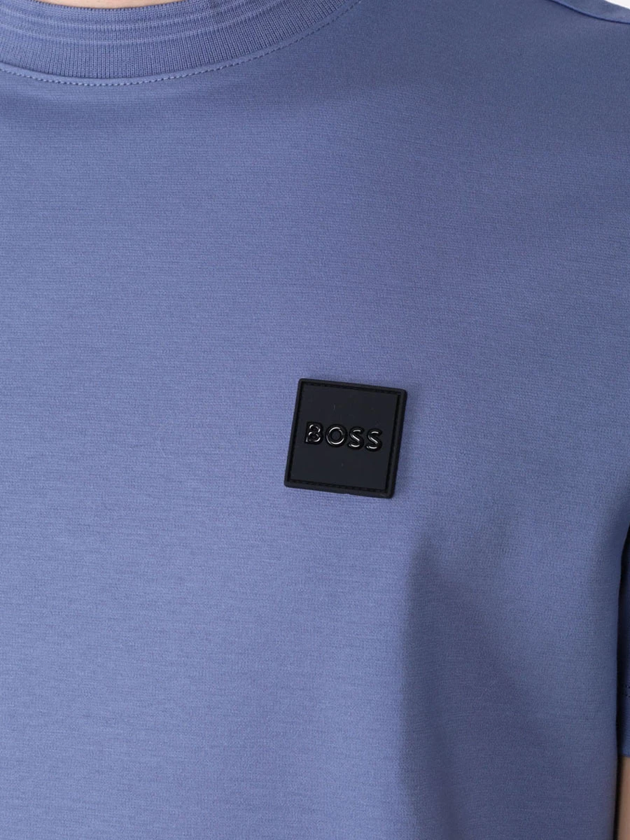 Футболка хлопковая BOSS 50485158/479 Голубой  Фото 5