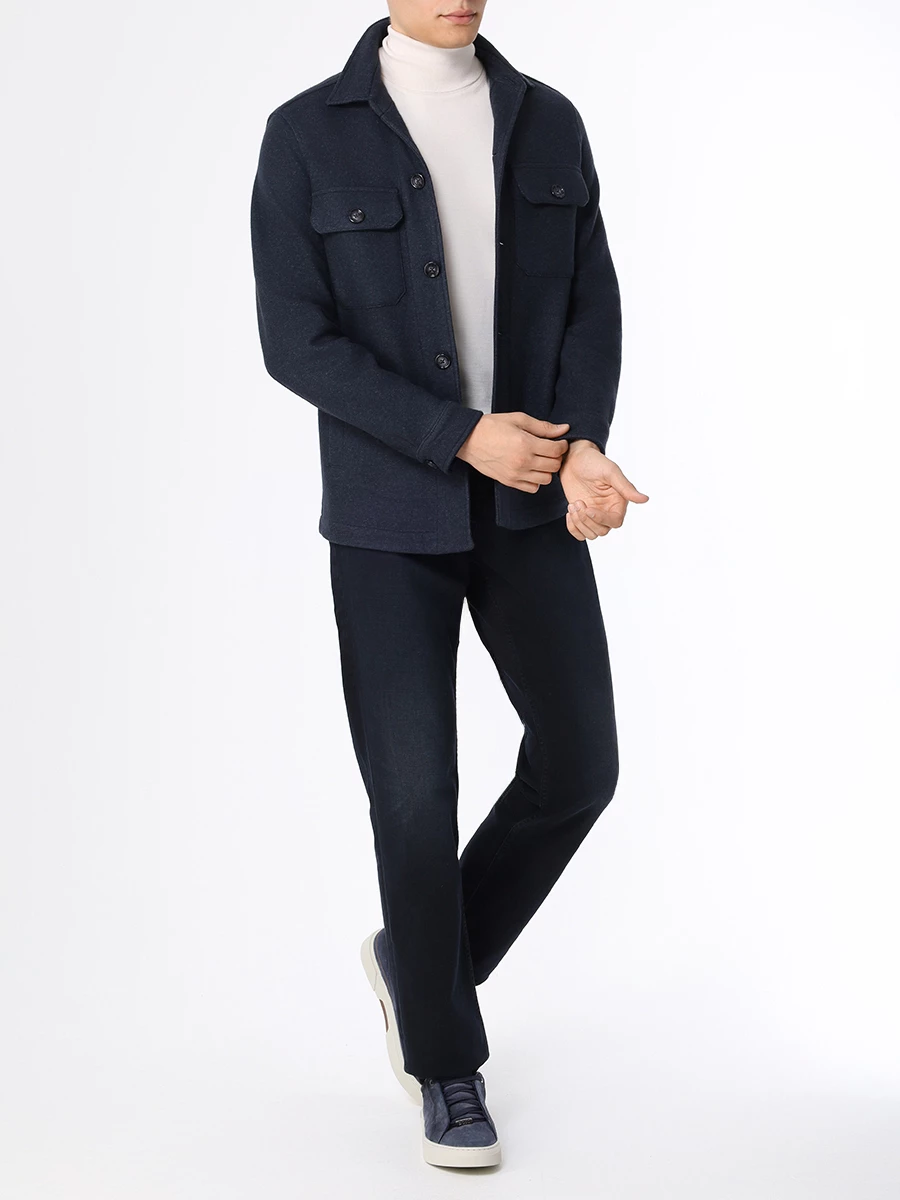 

Рубашка шерстяная, Синий, 50502681/404