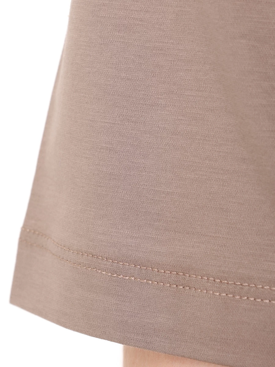 Футболка хлопковая KITON UMC023H088001200W Коричневый  Фото 6