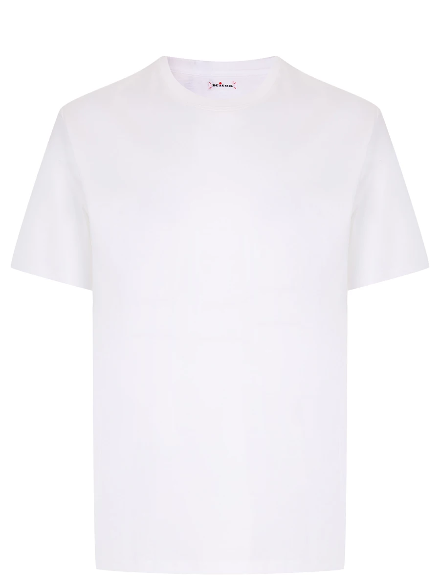 Футболка хлопковая KITON UMC023H088000100N Белый 