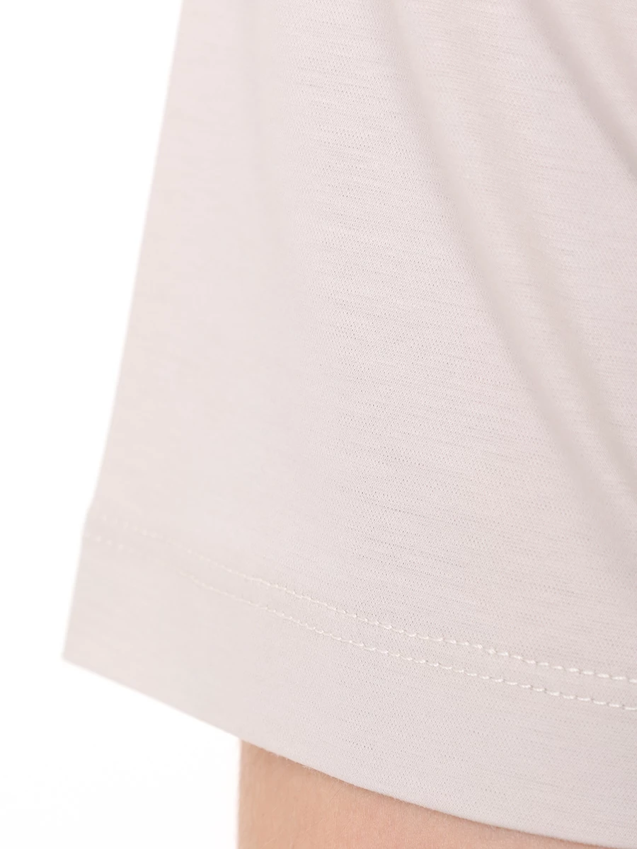 Футболка хлопковая KITON UMC023H0880010002 Бежевый  Фото 6