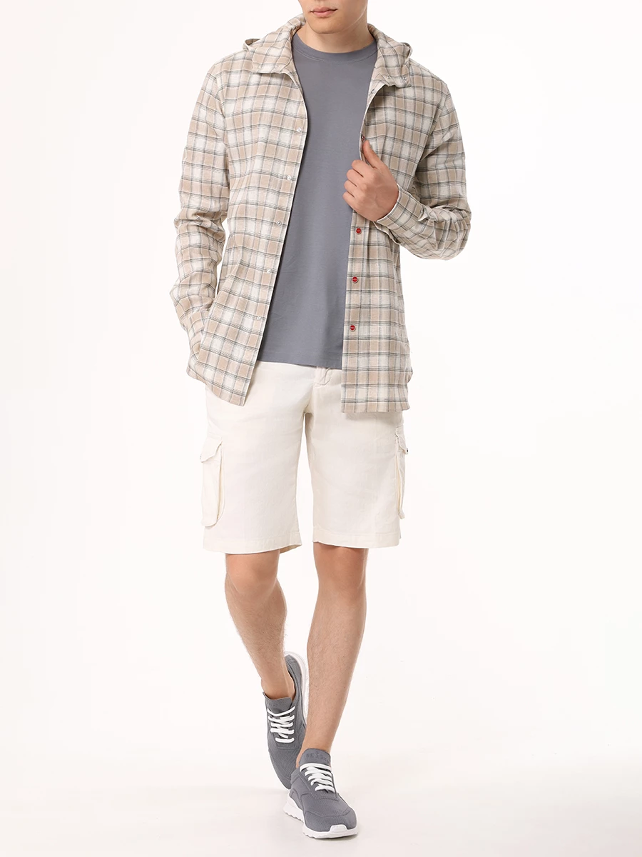 Футболка хлопковая KITON UMK1274KG001 Серый  Фото 2