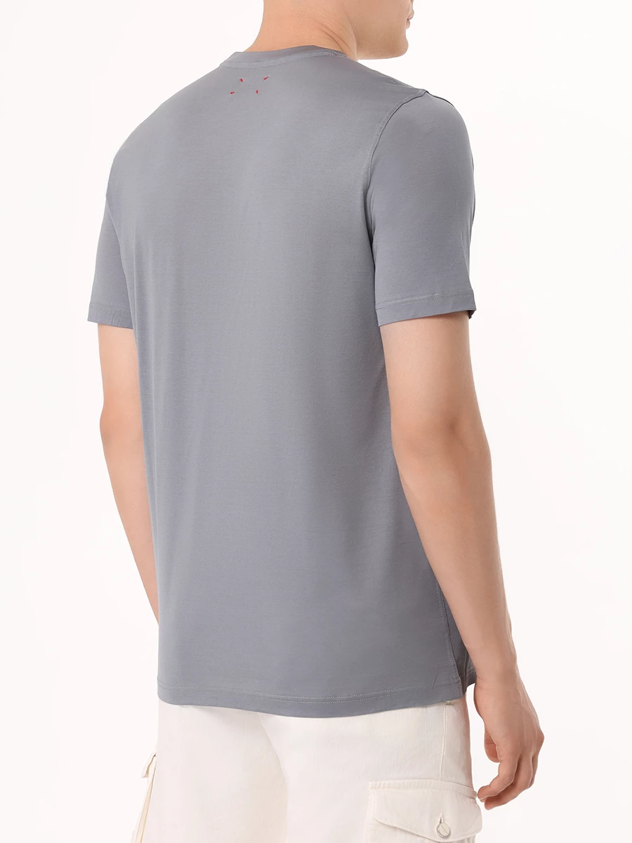Футболка хлопковая KITON UMK1274KG001 Серый  Фото 3