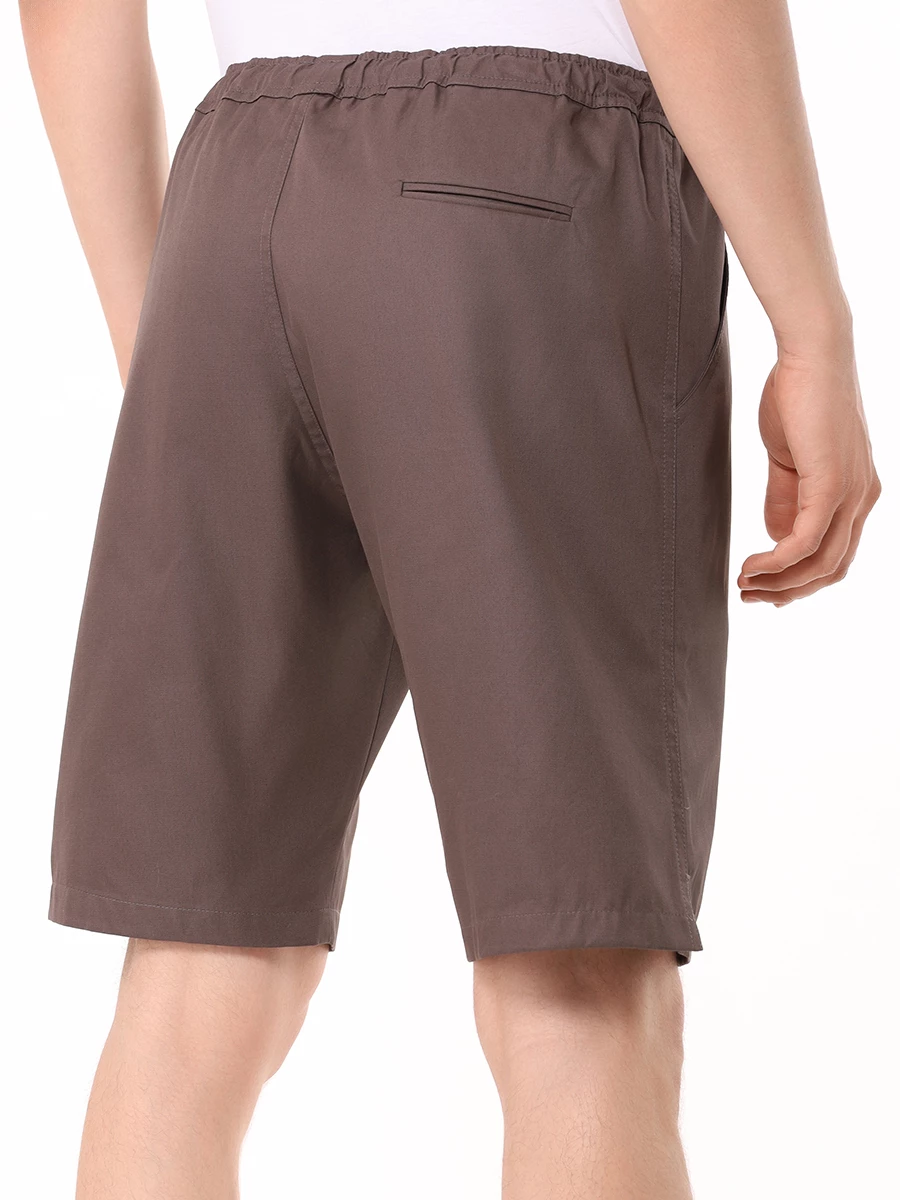 Шорты хлопковые KITON UPSHORTK06S9913000 Коричневый  Фото 3