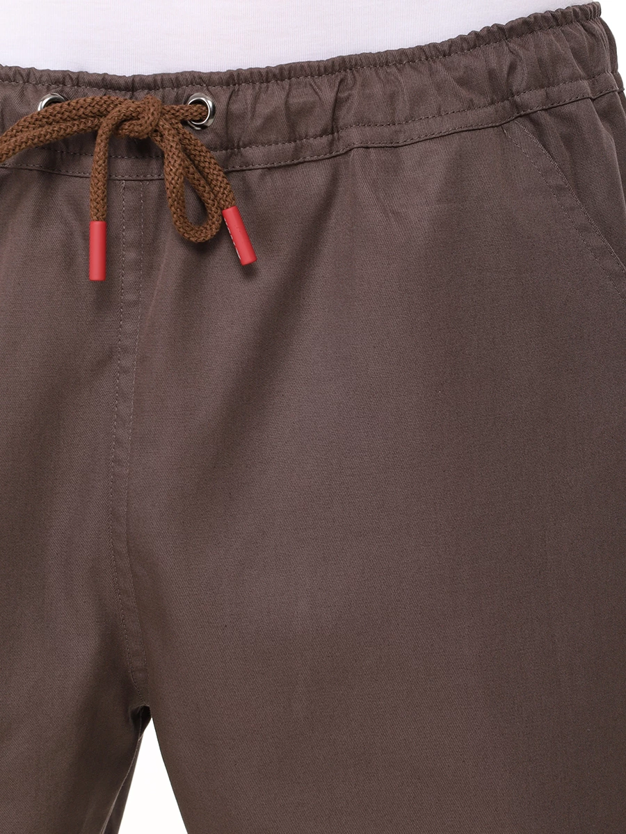Шорты хлопковые KITON UPSHORTK06S9913000 Коричневый  Фото 5