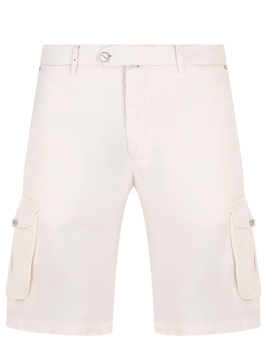 Шорты льняные KITON UFPPBK0604D01002 Кремовый 
