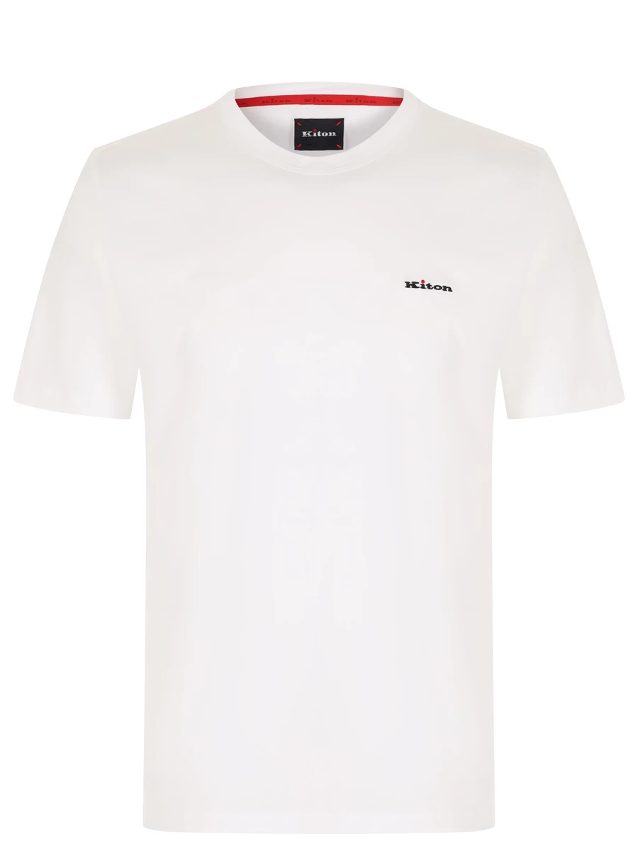 Футболка хлопковая KITON UMK1274HE30006 Белый 