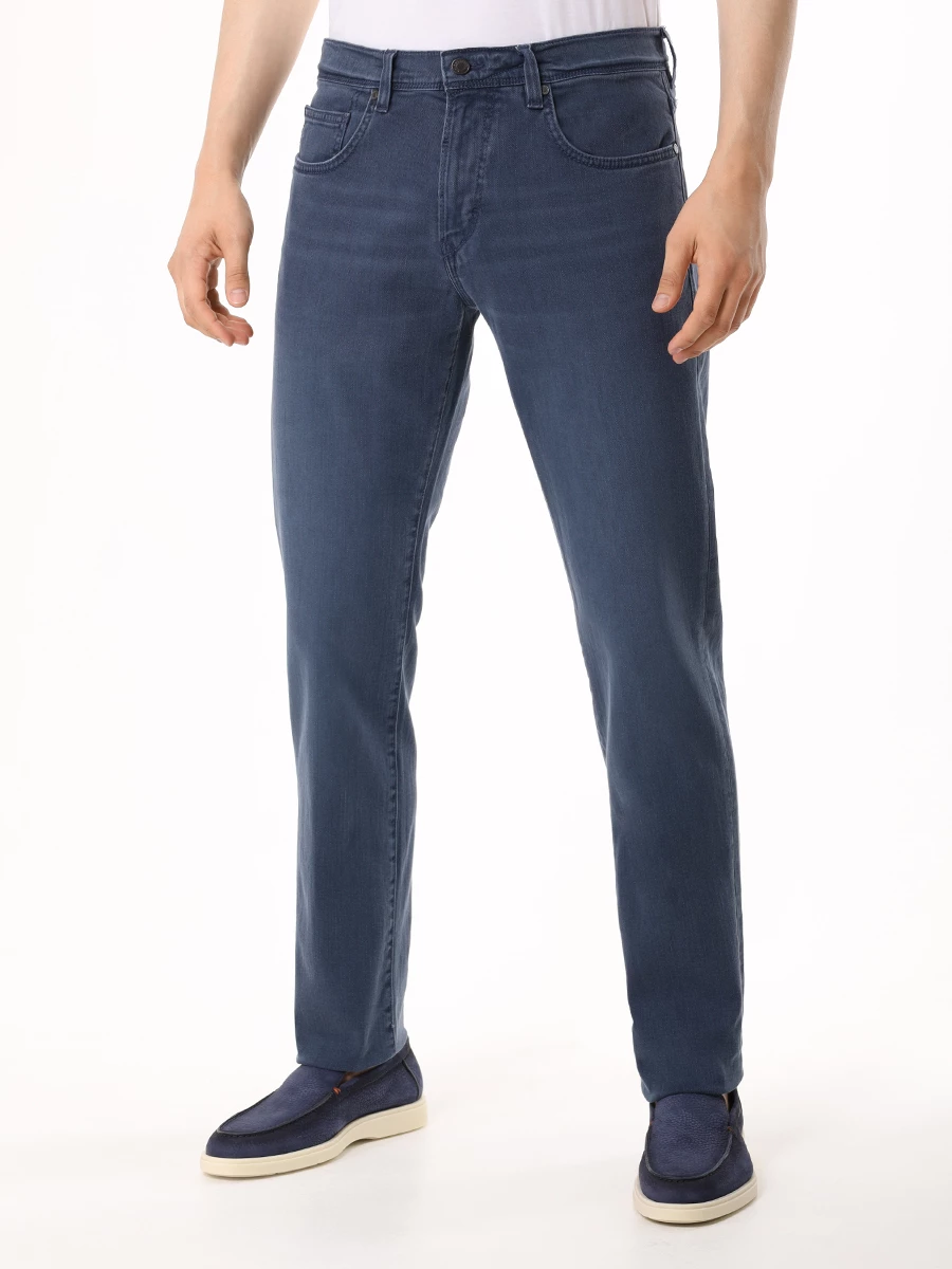 Джинсы Tapered Fit хлопковые BALDESSARINI B1 16506.1681 6811 Темно Синий  Фото 4