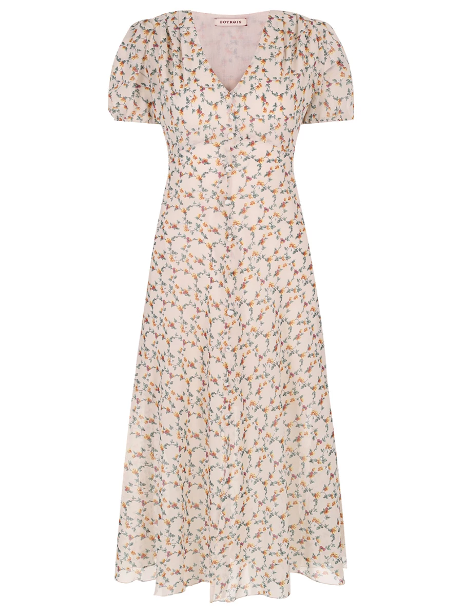 

Платье из вискозы, Цветочный принт, Yasmine Provence SKU54222204 Молочный,